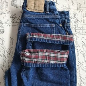 Eddie Bauer Flannel Lined Jeans 32W